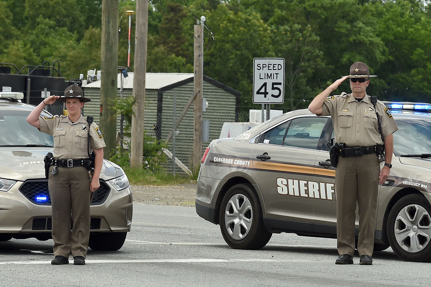 Processional for Mooresville Police Officer Jordan Sheldon